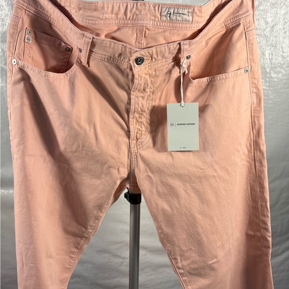 Ag Adriano Goldschmied Pink Slim Jeans - Picture 1 of 7